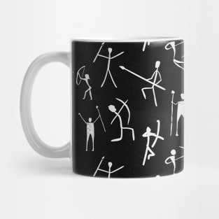 black and white tribal print pattern Mug